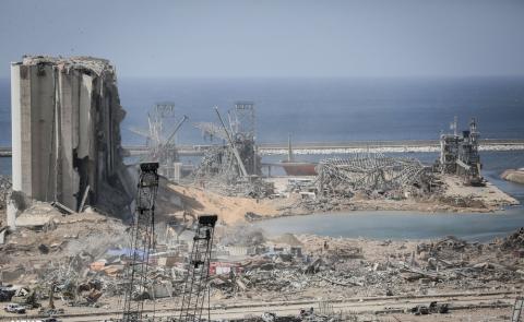Damage after the Beirut explosion
