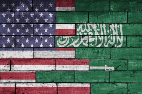US-Saudi flags