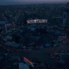 Al Tahrir Square early in the morning